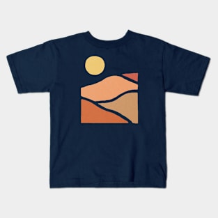 Sunset landscape boho Kids T-Shirt